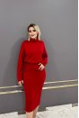 Boğazlı Triko Elbise