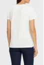 Guess 4G Ss Pamuklu Jarse Regular Fit Logolu Tshirt - Ekru