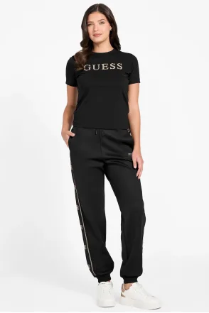 Guess Kadın Kısa Kol Tshirt - Siyah