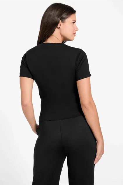 Guess Kadın Kısa Kol Tshirt - Siyah