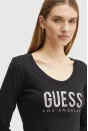 Guess Los Angeles Logolu Uzun Kol Bluz - Siyah