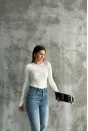 OYS Kayık Yaka Badi - Krem