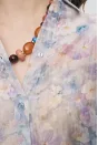 Pastel Çiçek Desenli Kadın Gömlek - Desen