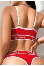 Kadın Kırmızı Sweet Sütyen Kilot Takımı 5161
