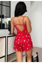 Kadın Kalp Desenli Şortlu Pijama Takım 5178