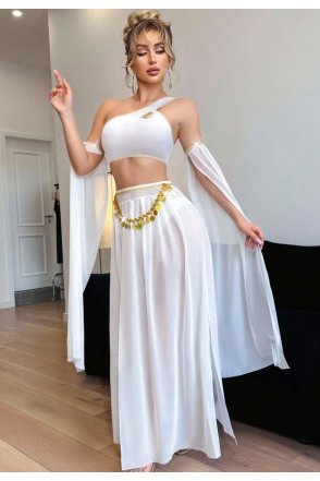 Kadın Fantazi Beyaz Özel Tasarım Harem Kostüm 2274