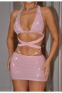 Pembe Fantezi Elbise 5084