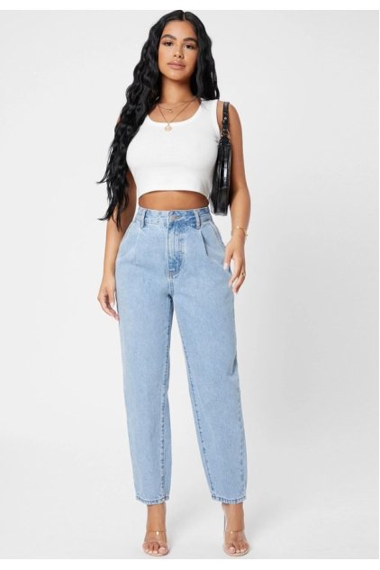 Kadın Beyaz Kare Yaka Crop Top Bluz