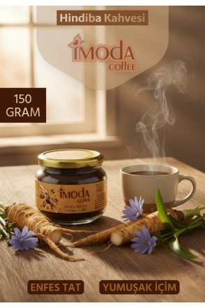 Hindiba Kahvesi 150 gr Cam Kavanoz – 60 Kullanımlık Granül Kahve, Yumuşak İçim