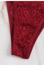 Kadın Bordo Özel Seksi Sütyen Külot Takımı