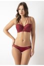 Kadın Bordo Straplez Push Up Dolgulu Sütyen Külot Takımı