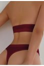 Kadın Bordo Seamless Tanga Sütyen Takım