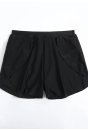 Kadın Siyah Yırtmaçlı Etek Görünümlü Şık Deniz Şortu