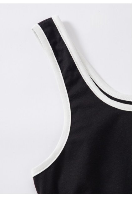 Kadın Siyah Askılı Crop Top ve Şortlu Gecelik Takım