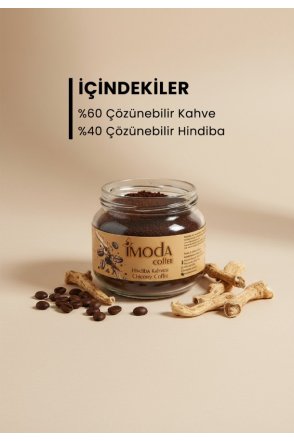 Hindiba Kahvesi 150 gr Cam Kavanoz – 60 Kullanımlık Granül Kahve, Yumuşak İçim