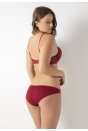Kadın Bordo Straplez Push Up Dolgulu Sütyen Külot Takımı