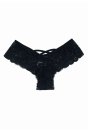 Kadın Siyah Dantelli Seksi Külot
