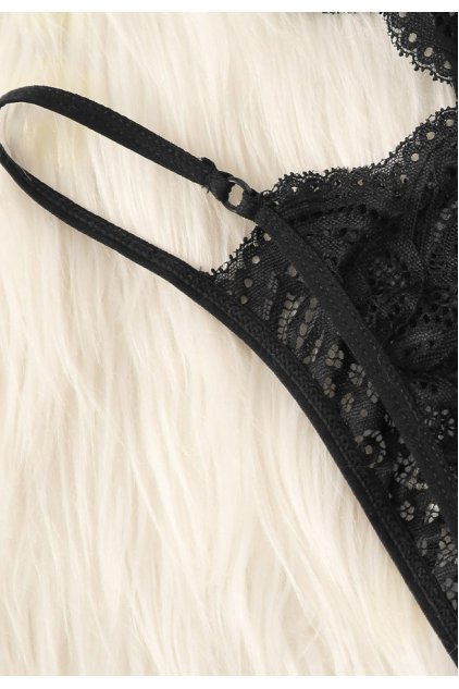 Kadın Siyah Özel Seksi Sütyen Külot Takımı