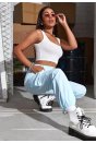Kadın Beyaz Kalın Askılı Crop Top Büstiyer